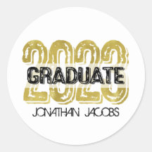 BIG Bold IMITATS GOLD 2023 Graduate Round Sticker
