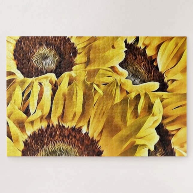 Big Bold Sunblumen Puzzle (Horizontal)