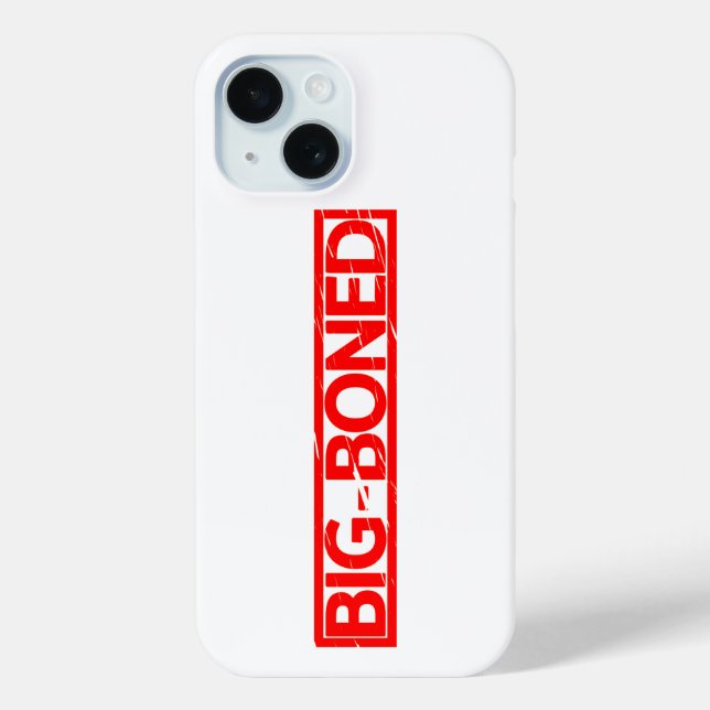 Big-Boned-Briefmarke Case-Mate iPhone Hülle (Rückseite)