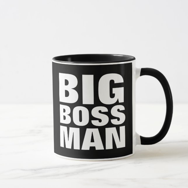 BIG BOSS MAN, Lustige Kaffeetasse (Rechts)