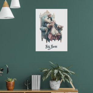 Big Boss Winter-Pinguin-Design Poster