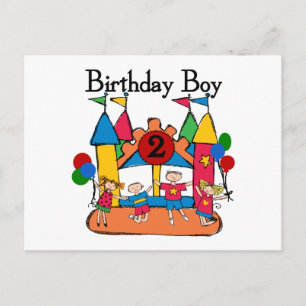 Big Bounce Boy 2. Geburtstag Tshirts und Geschenke Postkarte