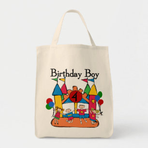 Big Bounce Boy 4. Geburtstag Tshirts und Geschenke Tragetasche