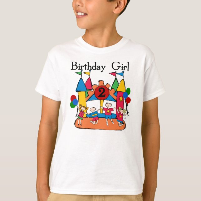 Big Bounce Girl 2. Geburtstag Tshirts und Geschenk (Vorderseite)