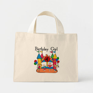 Big Bounce Girl 4. Geburtstag T - Shirt und Gesche Mini Stoffbeutel