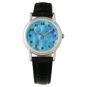 Big Bouncing Blue Bubbles Armbanduhr
