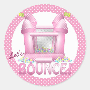 Big Bouncy Bounce House Geburtstags-Siegel Sticker