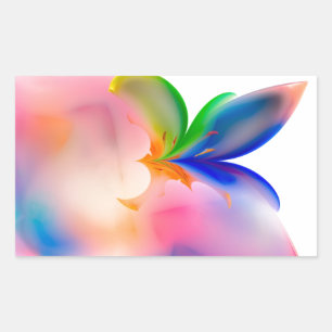 Big Bow-Geschenkboxen Rechteckiger Aufkleber