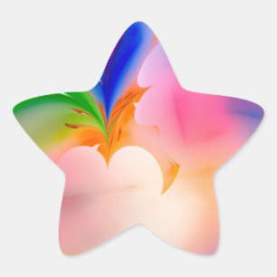 Big Bow-Geschenkboxen Stern-Aufkleber