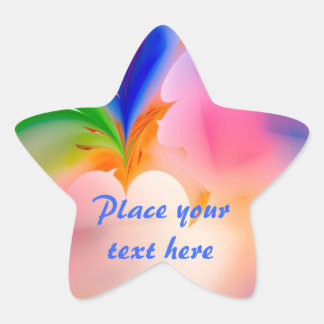 Big Bow-Geschenkboxen Stern-Aufkleber