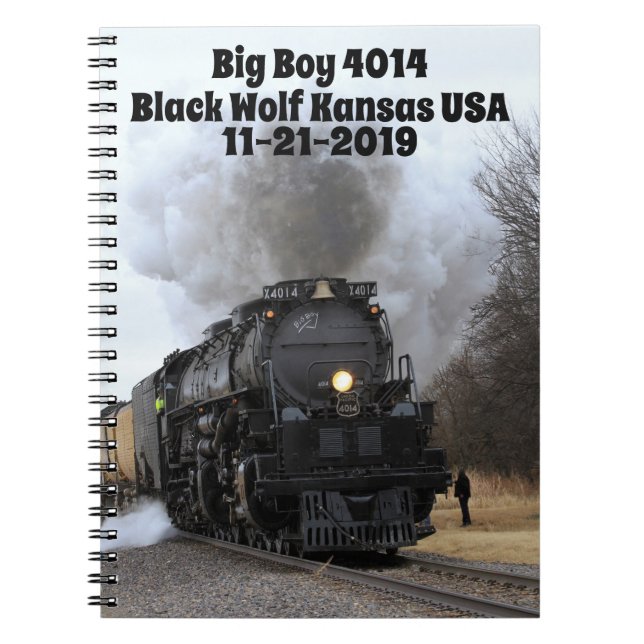 Big Boy 4014 Black Wolf Kansas Notizblock (Vorderseite)