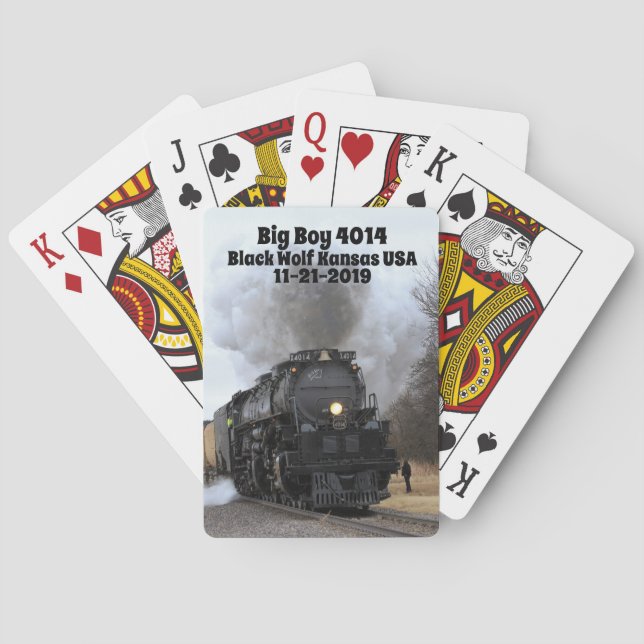 Big Boy 4014 Black Wolf Kansas Spielkarten (Rückseite)
