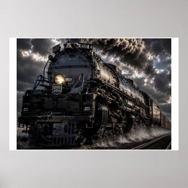 Big Boy 4014 | Dampf-Gigant durch den Sturm | Sein Poster (Vorne)