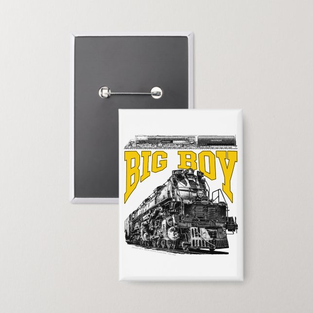 Big Boy 4014 Dampflok. Union Pacific Klasse 4000 Button (Vorderseite/Rückseite)