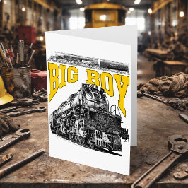 Big Boy 4014 Dampflok. Union Pacific Klasse 4000 Dankeskarte