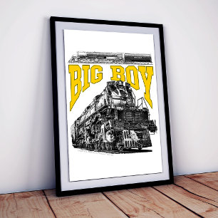 Big Boy 4014 Dampflok. Union Pacific Klasse 4000 Poster