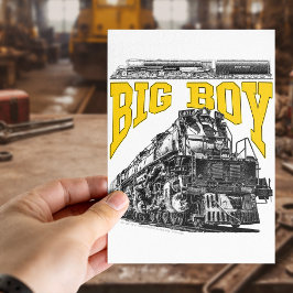 Big Boy 4014 Dampflok. Union Pacific Klasse 4000 Postkarte