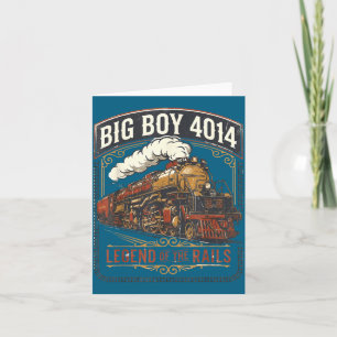 Big Boy 4014 Dampflokomotiven Zug vintage Karte