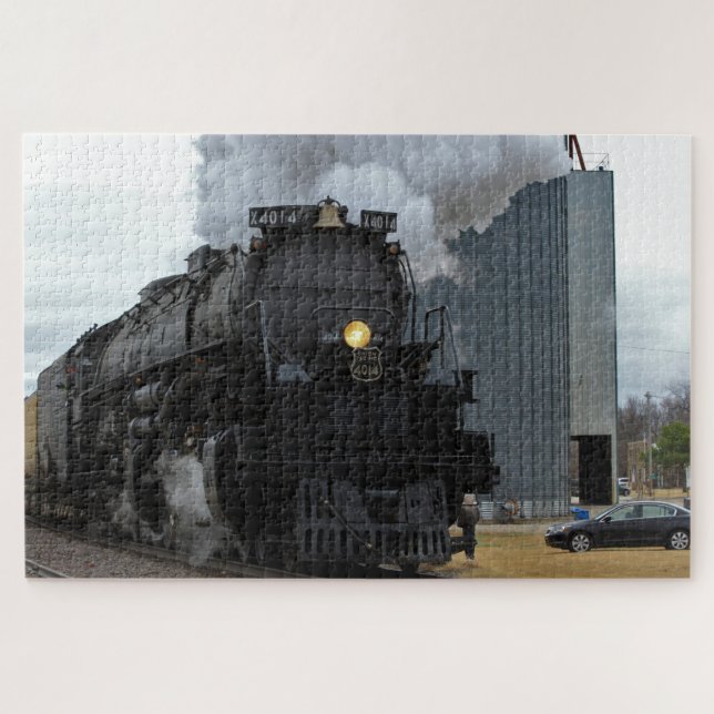 Big Boy 4014 Dampfzug Ellsworth Kansas Puzzle (Horizontal)