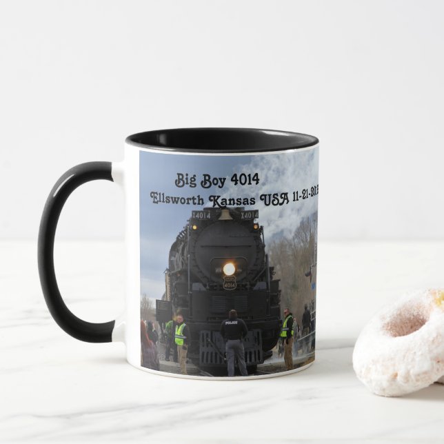 Big Boy 4014 Ellsworth Kansas Tasse (Mit Donut)