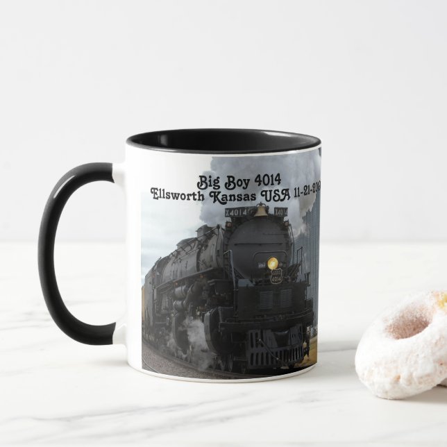 Big Boy 4014 Ellsworth Kansas Tasse (Mit Donut)