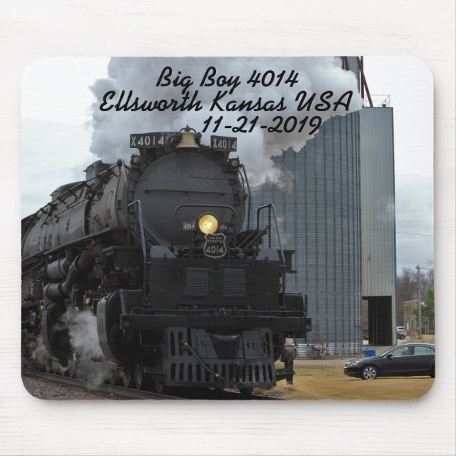 Big Boy 4014 Ellsworth Kansas USA Mousepad (Vorne)