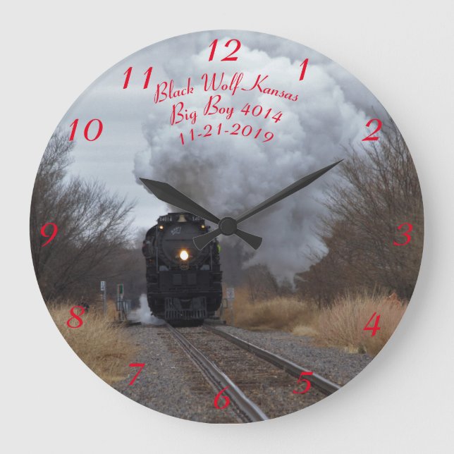 Big Boy 4014 Große Wanduhr (Vorderseite)