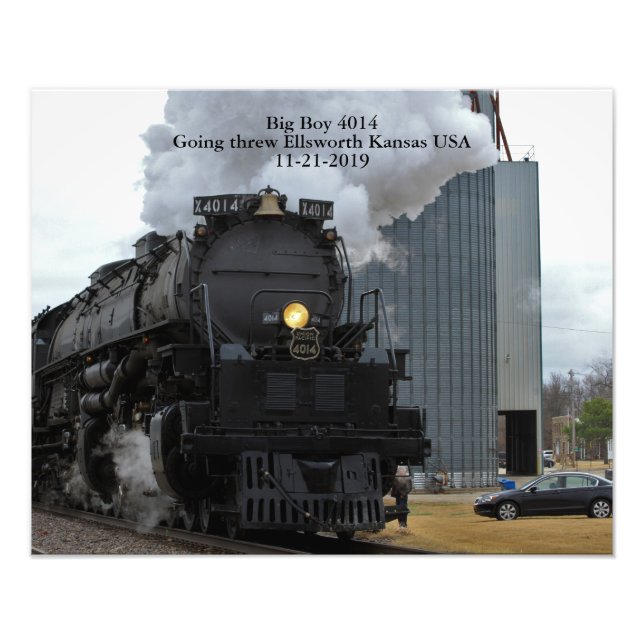 Big Boy 4014 in Kansas Fotodruck (Vorne)
