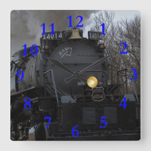 Big Boy 4014 Quadratische Wanduhr