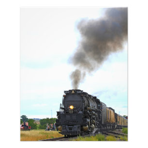 Big Boy 4014 Rauch und Steam in Kansas Fotodruck