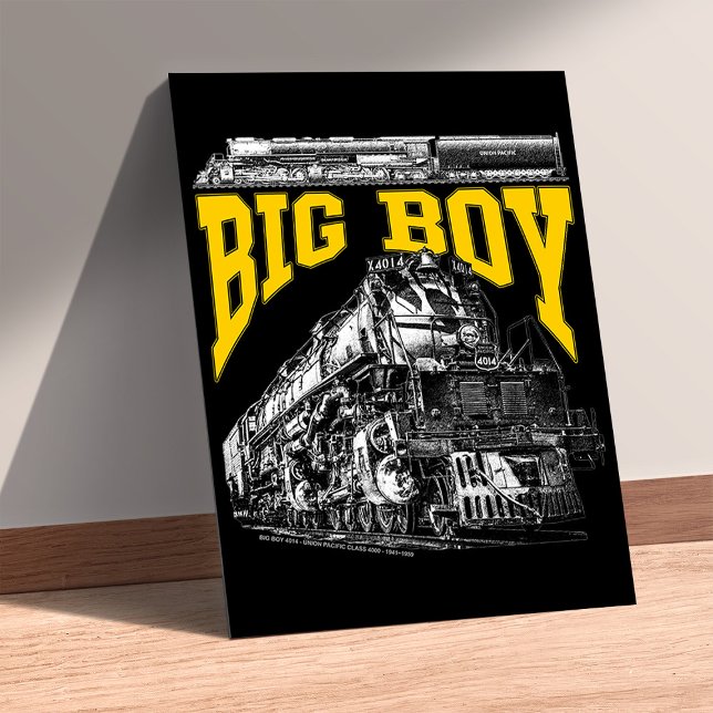 Big Boy 4014 Steam Loco. Union Pacific Class 4000 Poster (Big Boy 4014 Steam Loco. Union Pacific Class 4000. Poster)