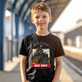 Big Boy 4014 Steam Locomotive Vintage Illustration T-Shirt