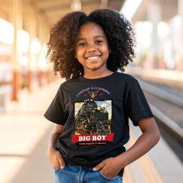 Big Boy 4014 Steam Locomotive Vintage Illustration T-Shirt