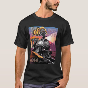 Big Boy 4014 Zug Dampflokomotive 4014 Eisenbahnkun T-Shirt