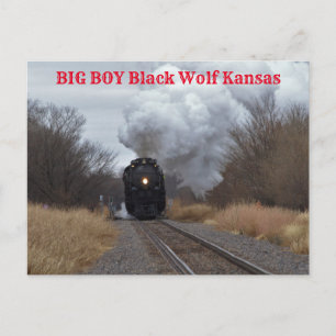 Big Boy dampft entlang Postkarte