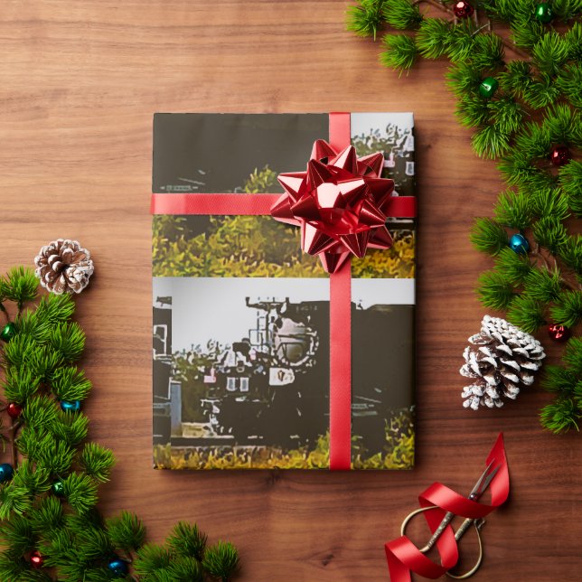 Big Boy Nr. 4014 Zug Wrapping Paper Geschenkpapier (Feiertagsgeschenk)