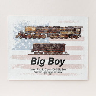 Big Boy Vintag Steam Train American Locomotive Puzzle