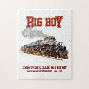 Big Boy Vintag Steam Train American Locomotive Puzzle