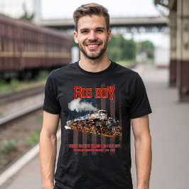 Big Boy Vintag Steam Train American Locomotive T-Shirt