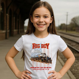 Big Boy Vintag Steam Train American Locomotive T-Shirt