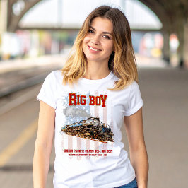 Big Boy Vintag Steam Train American Locomotive T-Shirt