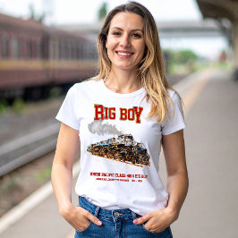 Big Boy Vintag Steam Train American Locomotive T-Shirt