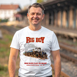 Big Boy Vintag Steam Train American Locomotive T-Shirt