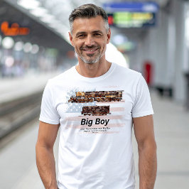 Big Boy Vintag Steam Train American Locomotive T-Shirt