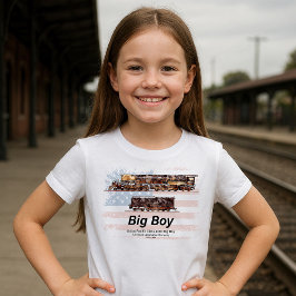 Big Boy Vintag Steam Train American Locomotive T-Shirt
