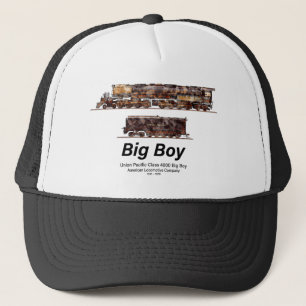 Big Boy Vintag Steam Train American Locomotive Truckerkappe