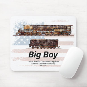 Big Boy Vintage-Dampflokomotive Amerikanische Loko Mousepad
