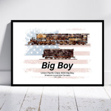 Big Boy Vintage-Dampflokomotive Amerikanische Loko