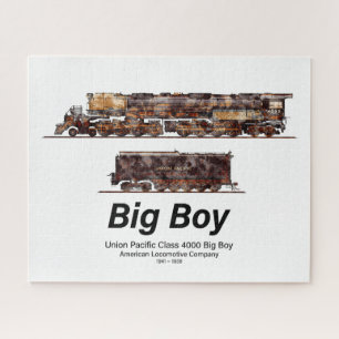 Big Boy Vintage-Dampflokomotive Amerikanische Loko Puzzle