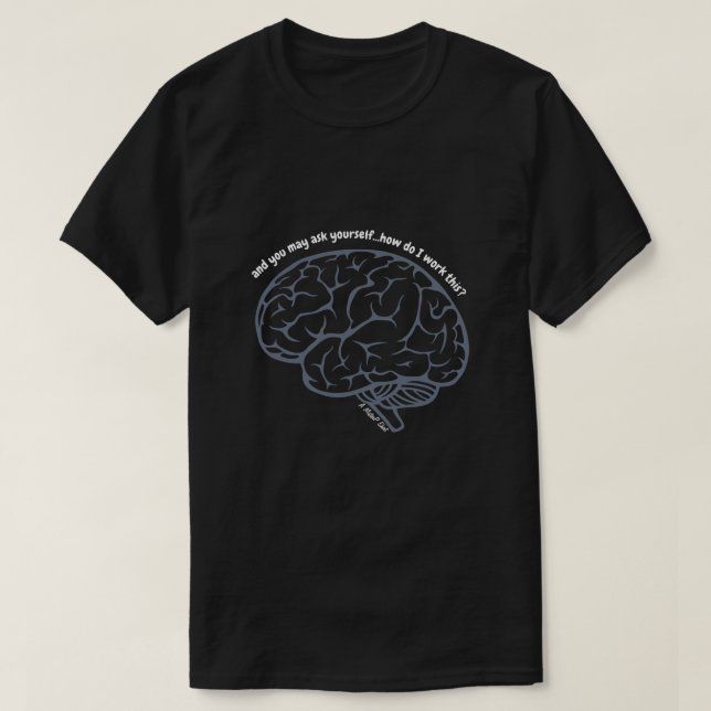 BIG BRAIN (Wie mache ich das?) - Ein MisterP-Shirt T-Shirt (Design vorne)